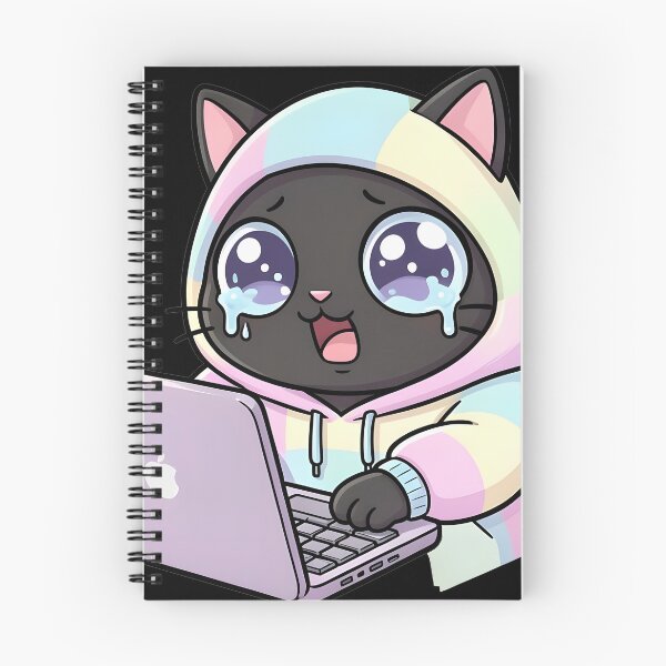 Item preview, Gato programador estresado designed and sold by BGM by AI.