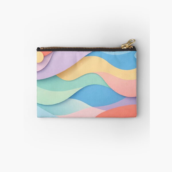 Item preview, Pastel Dopamine Flow - Abstract Wavy Paper Cut Art designed and sold by Far Out Goods.