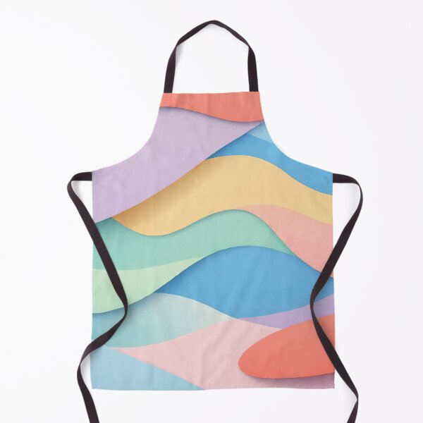 Item preview, Pastel Dopamine Flow - Abstract Wavy Paper Cut Art designed and sold by Far Out Goods.