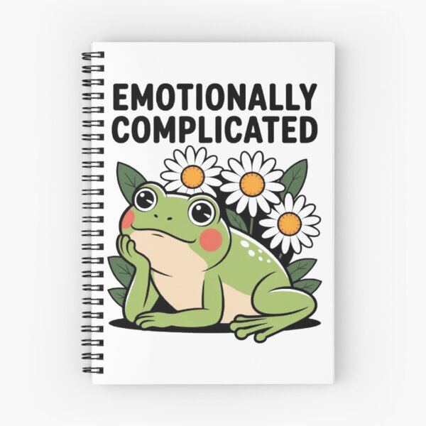 Item preview, Emotionally Complicated Cute Frog Retro Humor Graphic designed and sold by NewUSShop.