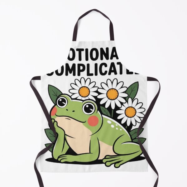 Item preview, Emotionally Complicated Cute Frog Retro Humor Graphic designed and sold by NewUSShop.
