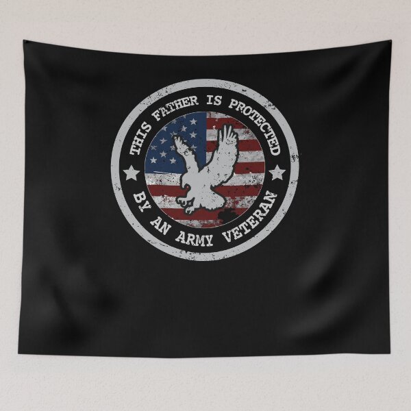 Item preview, Father Is Protected By Army Veteran T Shirts For Men designed and sold by shoppzee.