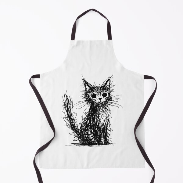 Item preview, Minimal Line Art Minimalist Abstract Sketch Scribble Cat designed and sold by Goleon12.