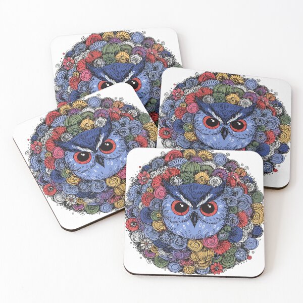 Item preview, Floral Mandala Art owl – Intricate Flower Mandala Design designed and sold by Anime9122.