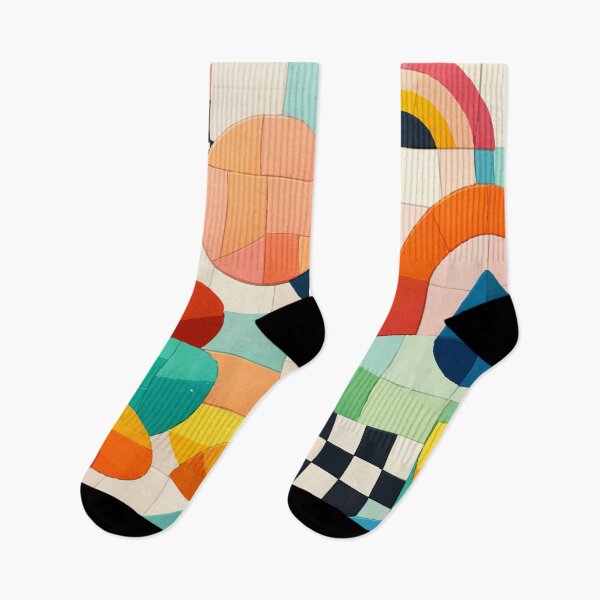 Item preview, Joyful Abstract Mosaic - Colorful Geometric Patchwork Art designed and sold by Far Out Goods.