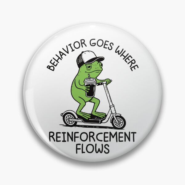 Item preview, Behavior Goes Where Reinforcement Flows Funny Frog On Scooter - Behavior Analyst designed and sold by gunaone-design.