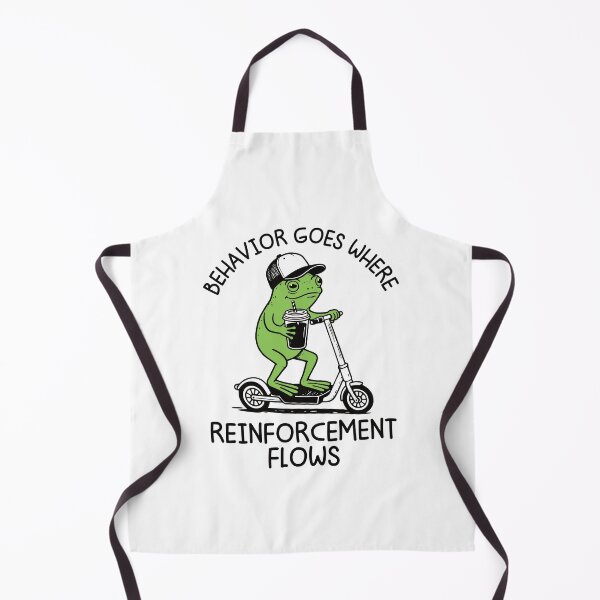 Item preview, Behavior Goes Where Reinforcement Flows Funny Frog On Scooter - Behavior Analyst designed and sold by gunaone-design.