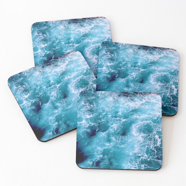 Item preview, Churning Cerulean Sea: Oceanic Abstract designed and sold by ISOandInk.