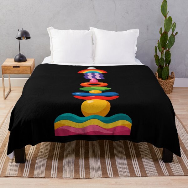 Item preview, Colorful Abstract Modern Totem - Playful Geometric Pop Art designed and sold by Far Out Goods.