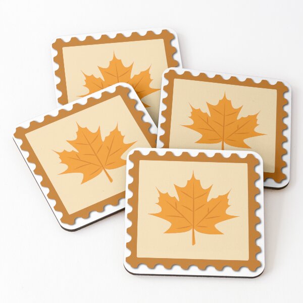 Item preview, Autumn Leaf Postage Stamp designed and sold by ArtYuly.