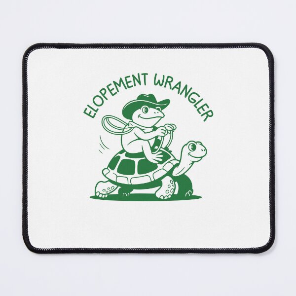 Item preview, Elopement Wrangler Funny Cowboy Frog Off to Wrangle Elopers designed and sold by gunaone-design.
