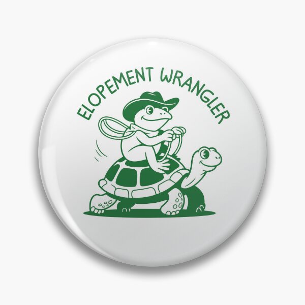 Item preview, Elopement Wrangler Funny Cowboy Frog Off to Wrangle Elopers designed and sold by gunaone-design.