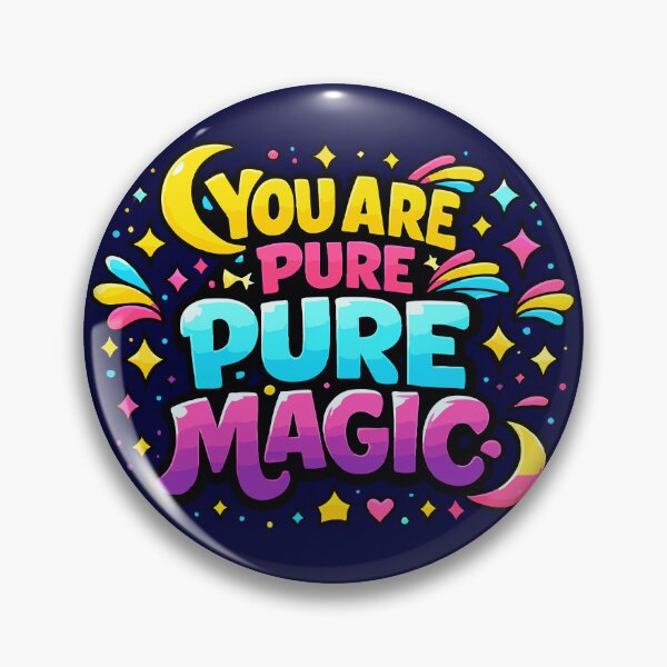 Item preview, You Are Pure Magic - Vibrant Pastel Retro Quote Typography designed and sold by Far Out Goods.
