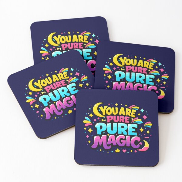 Item preview, You Are Pure Magic - Vibrant Pastel Retro Quote Typography designed and sold by Far Out Goods.