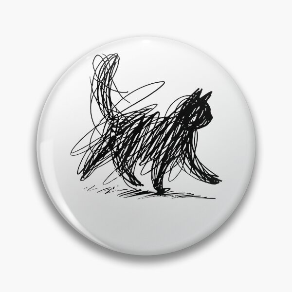 Item preview, Abstract Scribble cat designed and sold by Goleon12.