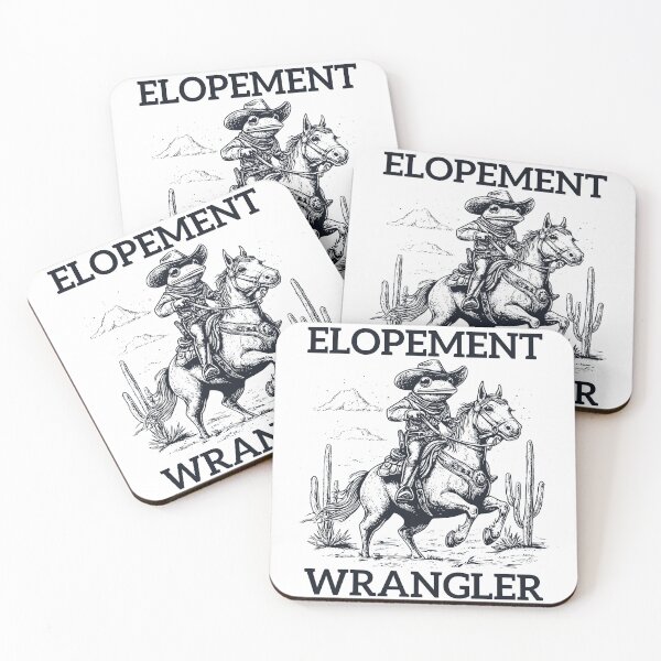 Item preview, Elopement-Wrangler Funny Cowboy Frog Ride Horse Desert designed and sold by gunaone-design.