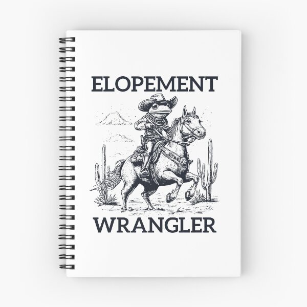 Item preview, Elopement-Wrangler Funny Cowboy Frog Ride Horse Desert designed and sold by gunaone-design.