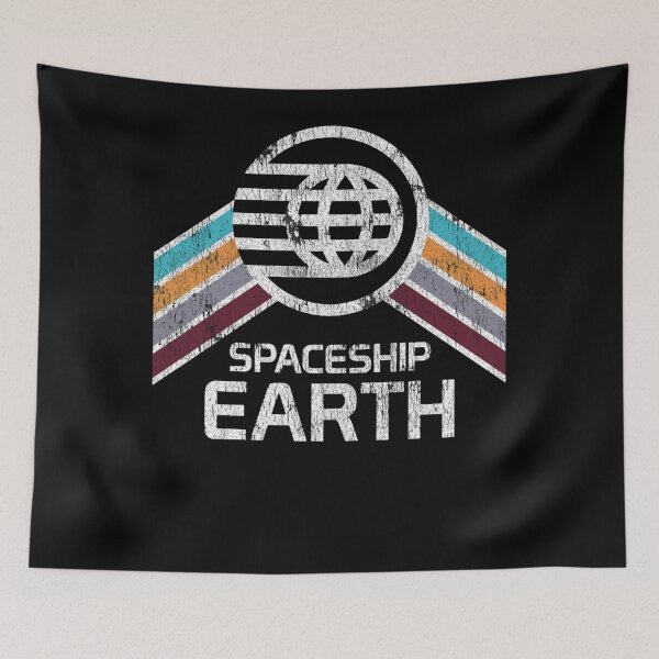Item preview, Spaceship Earth Logo in Distressed Style  designed and sold by Kasia-2001.