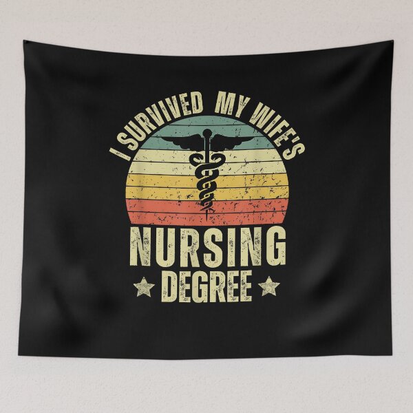 Item preview, I Survived My Wife's Nursing Degree Graduation Nurse LPN CNA designed and sold by Goleon12.