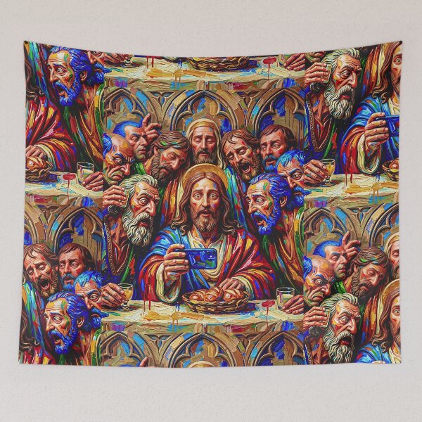 Item preview, The Last Supper Selfie – Funny Jesus and Apostles Christian Art designed and sold by JuandiArt7.