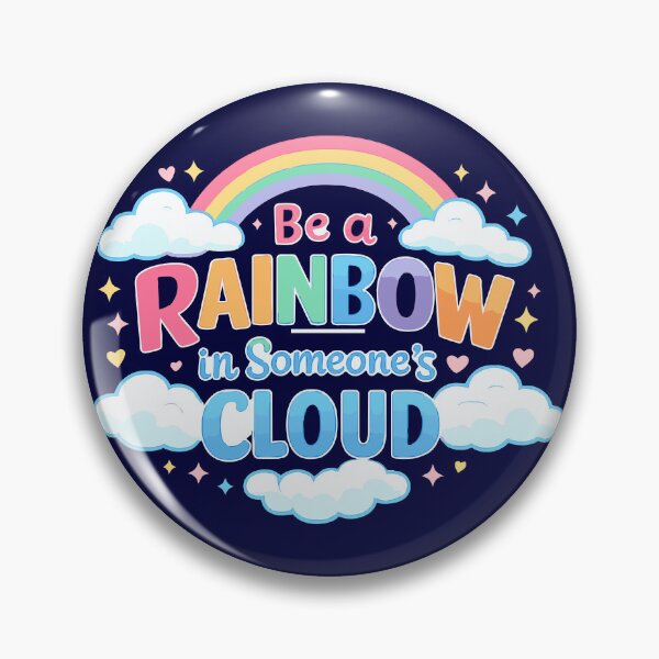 Item preview, Be a Rainbow in Someone’s Cloud - Retro Pastel Rainbow Quote designed and sold by Far Out Goods.