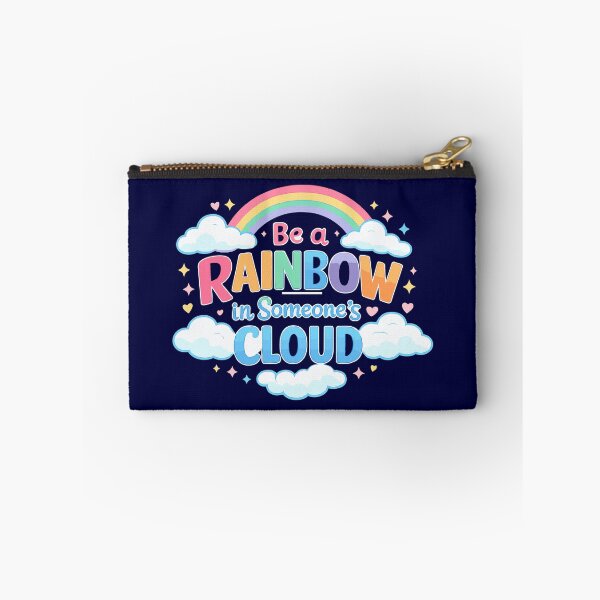 Item preview, Be a Rainbow in Someone’s Cloud - Retro Pastel Rainbow Quote designed and sold by Far Out Goods.