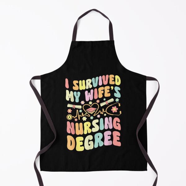 Item preview, i survived my wife's nursing degree graduation groovy designed and sold by Goleon12.