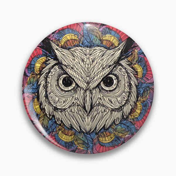 Item preview, Floral Mandala Art owl – Intricate Flower Mandala Design designed and sold by Anime9122.