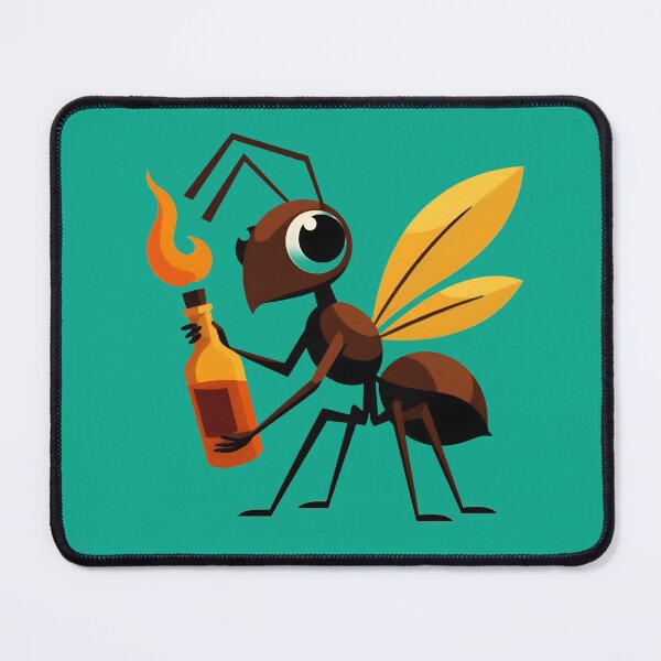 Item preview, Ant With a Molotov cocktail designed and sold by fivepikes.