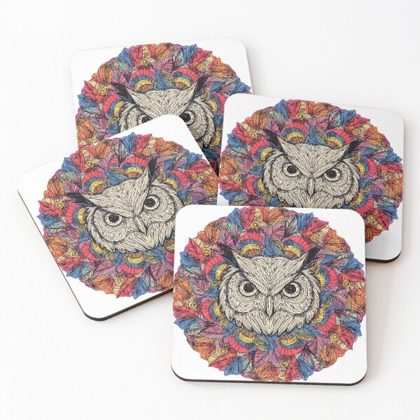 Item preview, Floral Mandala Art owl – Intricate Flower Mandala Design designed and sold by Anime9122.