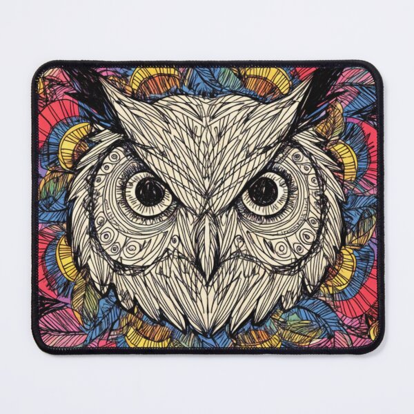Item preview, Floral Mandala Art owl – Intricate Flower Mandala Design designed and sold by Anime9122.