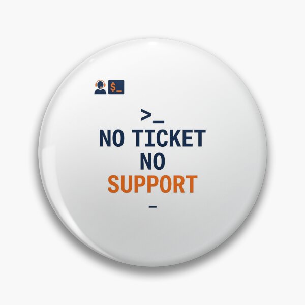 Item preview, No Ticket No Support  Funny Helpdesk IT Shirt designed and sold by KurtByteStudio.