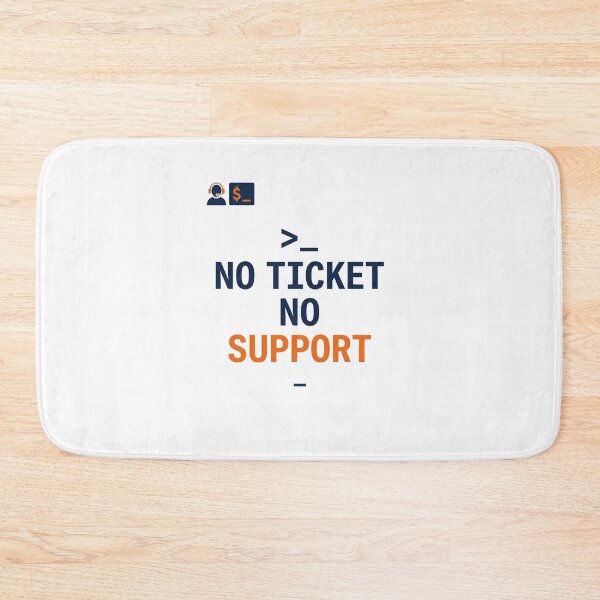 Item preview, No Ticket No Support  Funny Helpdesk IT Shirt designed and sold by KurtByteStudio.