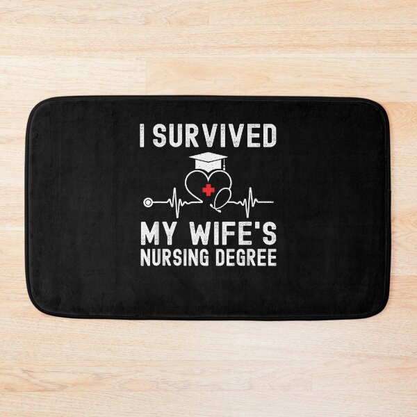 Item preview, I Survived My Wife's Nursing Degree Nursing Graduation designed and sold by Goleon12.