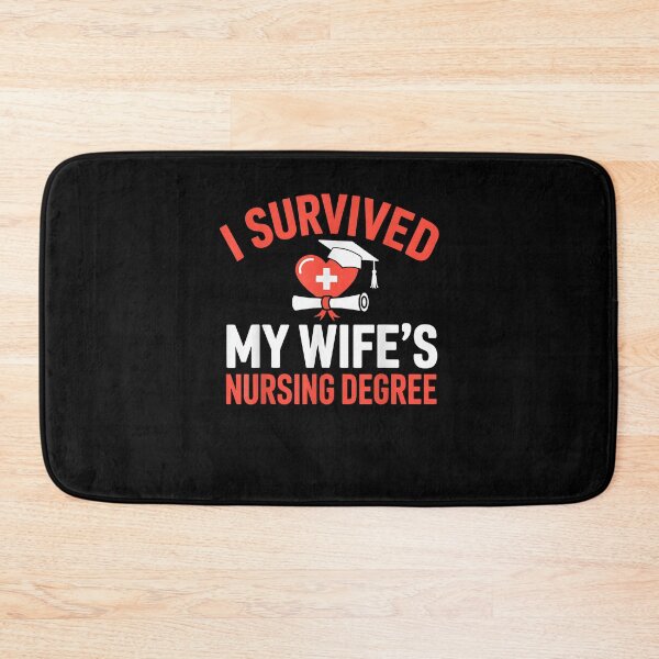 Item preview, I Survived My Wife's Nursing Degree Rn Graduation Nurse designed and sold by Goleon12.