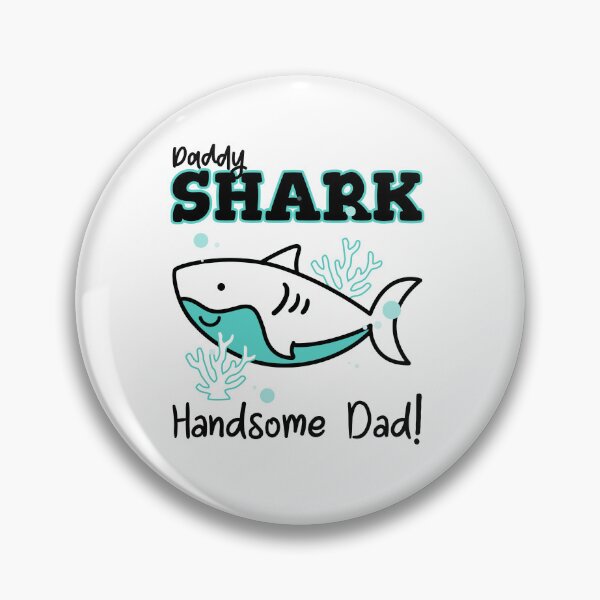 Item preview, Daddy Shark Handsome Dad Cute Father's Day Dad Gift for Dad designed and sold by DesignbyAACreations .