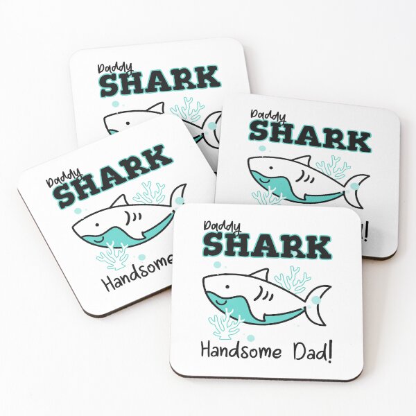 Item preview, Daddy Shark Handsome Dad Cute Father's Day Dad Gift for Dad designed and sold by DesignbyAACreations .