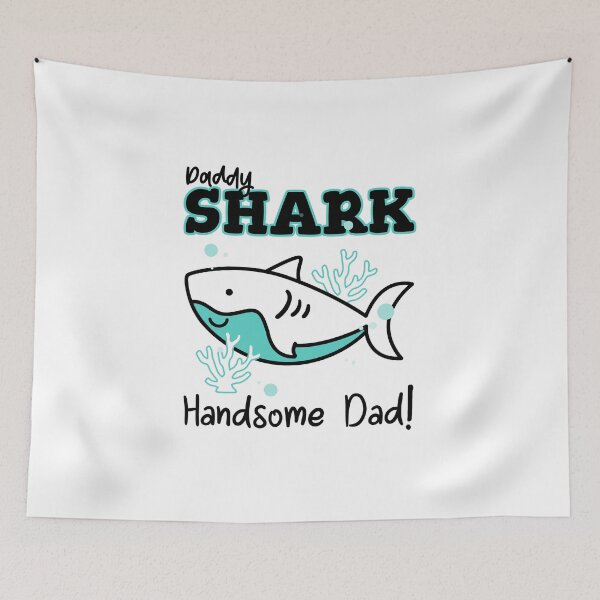 Item preview, Daddy Shark Handsome Dad Cute Father's Day Dad Gift for Dad designed and sold by DesignbyAACreations .