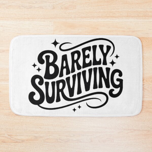 Item preview, Barely Surviving Retro Sarcastic Statement Graphic designed and sold by NewUSShop.