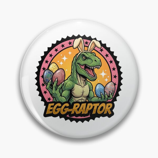 Item preview, Egg-Raptor – Funny Dinosaur Easter Egg Hunter Design designed and sold by relso.