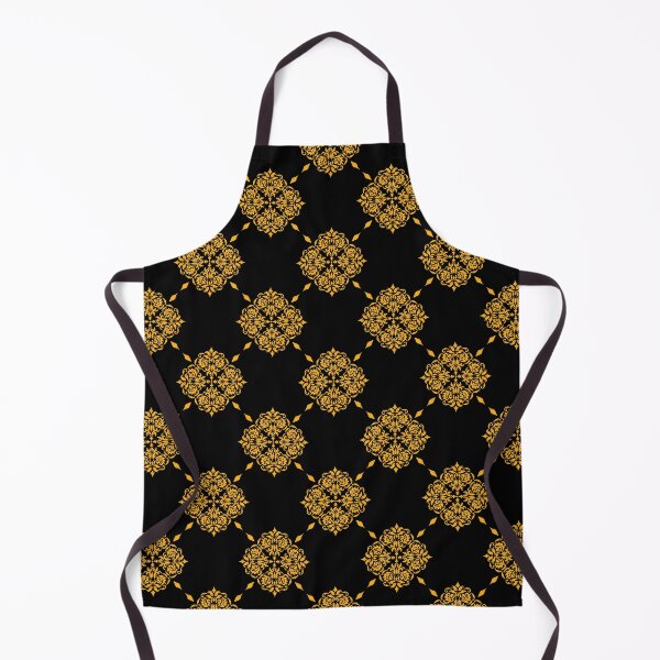 Item preview, Luxury Gold Damask Seamless Pattern on Black designed and sold by PowerAntShop.