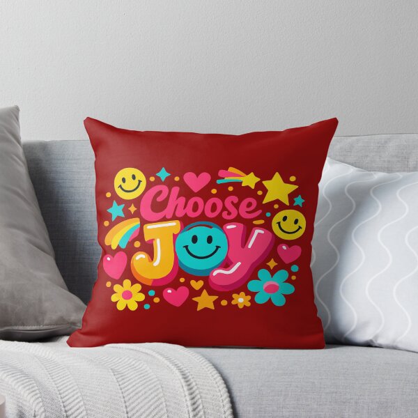 Item preview, Choose Joy Retro 90s Aesthetic | Vibrant Y2K Pop Art Smile designed and sold by Far Out Goods.
