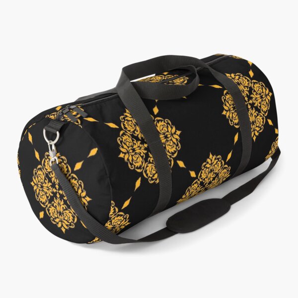 Item preview, Luxury Gold Damask Seamless Pattern on Black designed and sold by PowerAntShop.