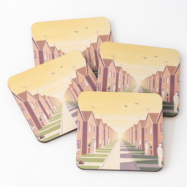 Item preview, Retro surreal suburban illustration designed and sold by Random Designs.