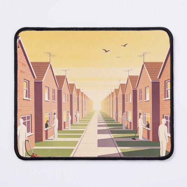 Item preview, Retro surreal suburban illustration designed and sold by Random Designs.