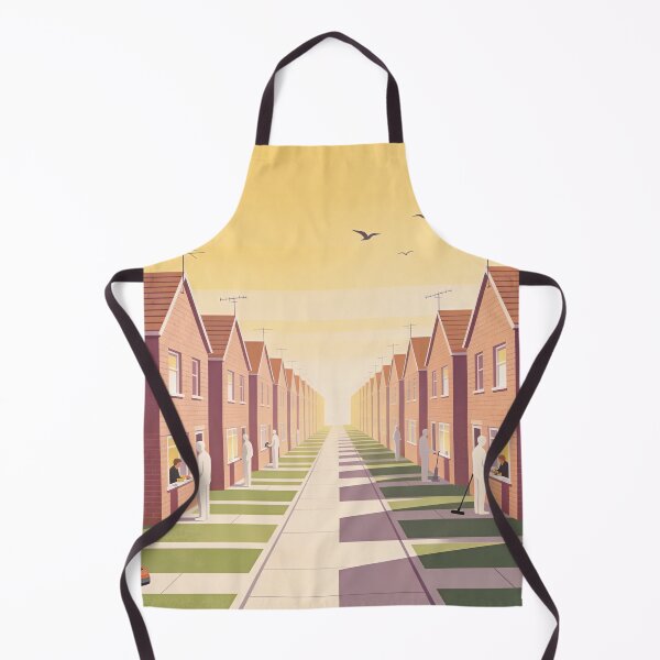 Item preview, Retro surreal suburban illustration designed and sold by Random Designs.