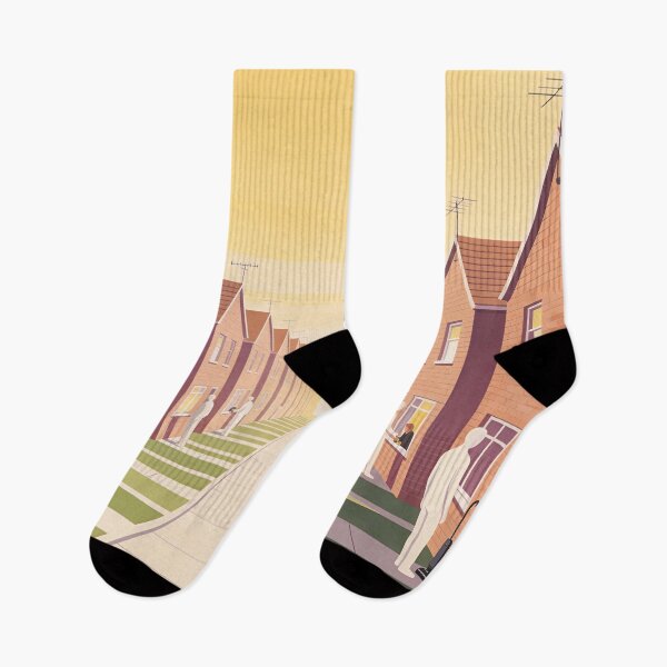 Item preview, Retro surreal suburban illustration designed and sold by Random Designs.