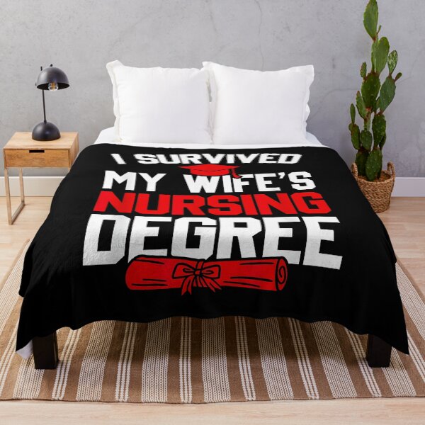 Item preview, I Survived My Wife's Nursing Degree, Funny Graduation designed and sold by Goleon12.