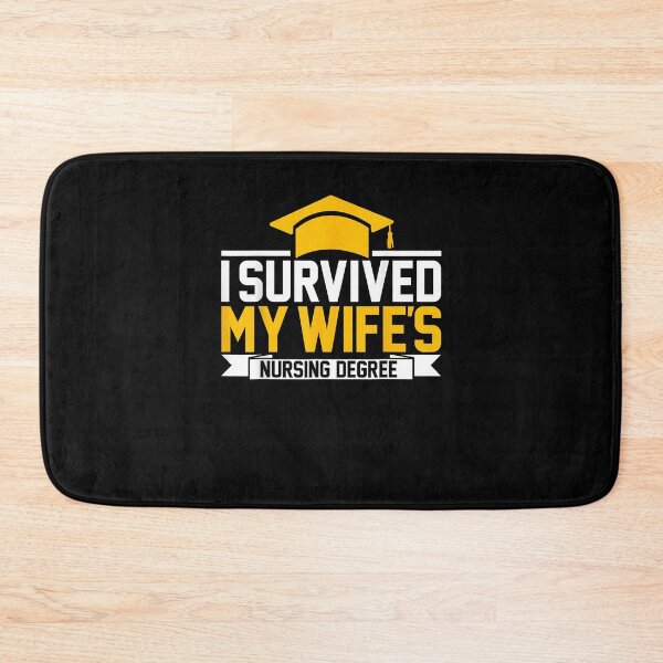 Item preview, I Survived My Wife's Nursing Degree Nursing School Husband designed and sold by Goleon12.