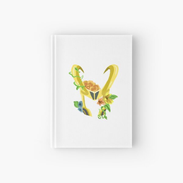 Diseño de casco floral de Loki Cuaderno de tapa dura